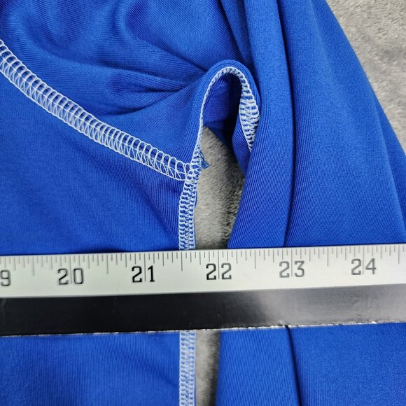 Men's Holloway Blue Shirt Long Sleeve Athletic Crew Neck Stretch Size M - Picture 7 of 9